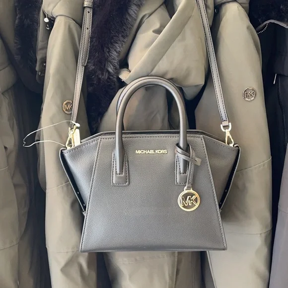 Michael Kors Avril Small Satchel Crossbody Black
